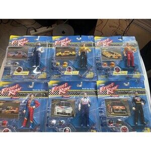 Complete Set of 6 Vintage 1997 Front Row Nascar Racing Figures Johnny Lightning